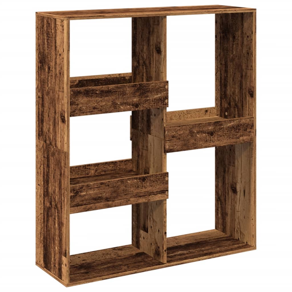 Bibliothèque/Séparateur de pièce vieux bois 100x33x115 cm - XIOS