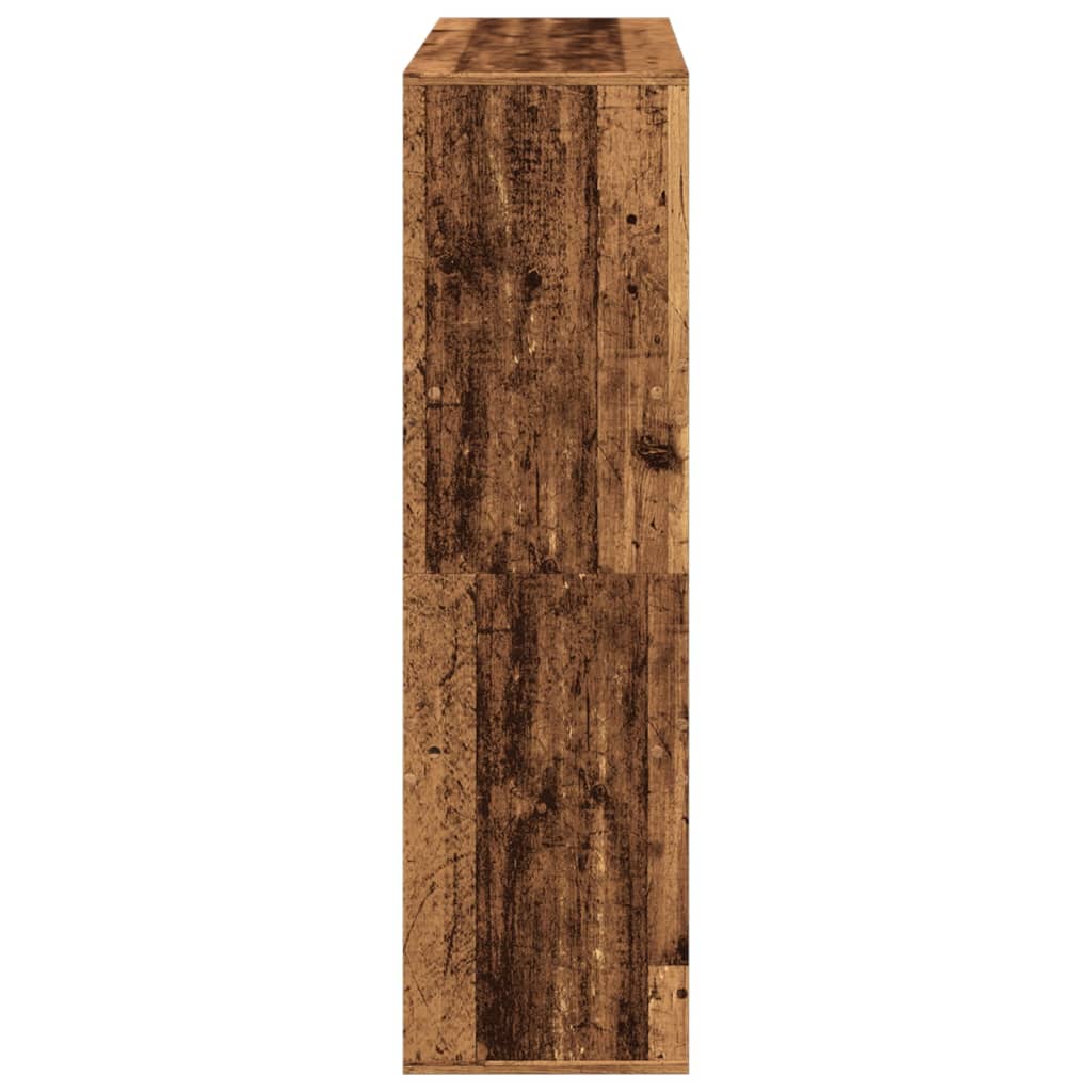 Bibliothèque/Séparateur de pièce vieux bois 100x33x115 cm - XIOS