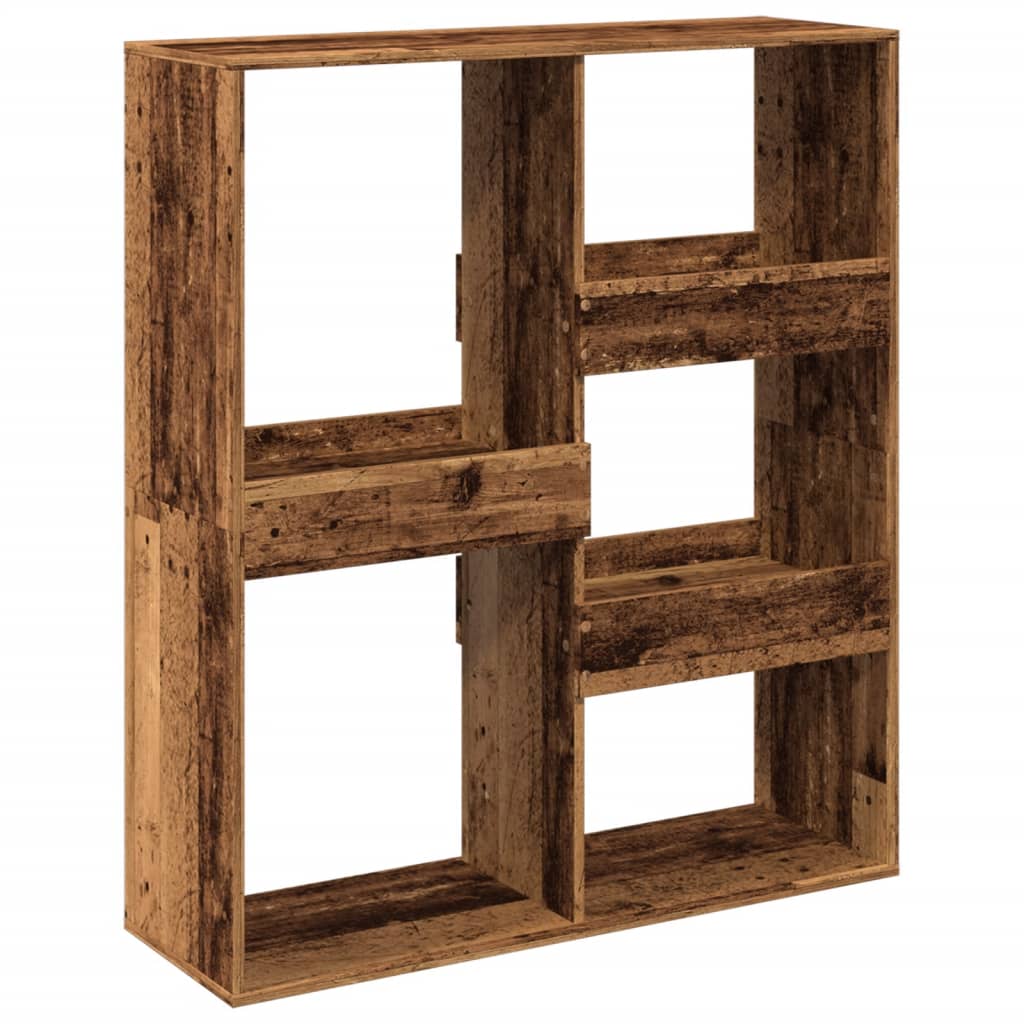 Bibliothèque/Séparateur de pièce vieux bois 100x33x115 cm - XIOS