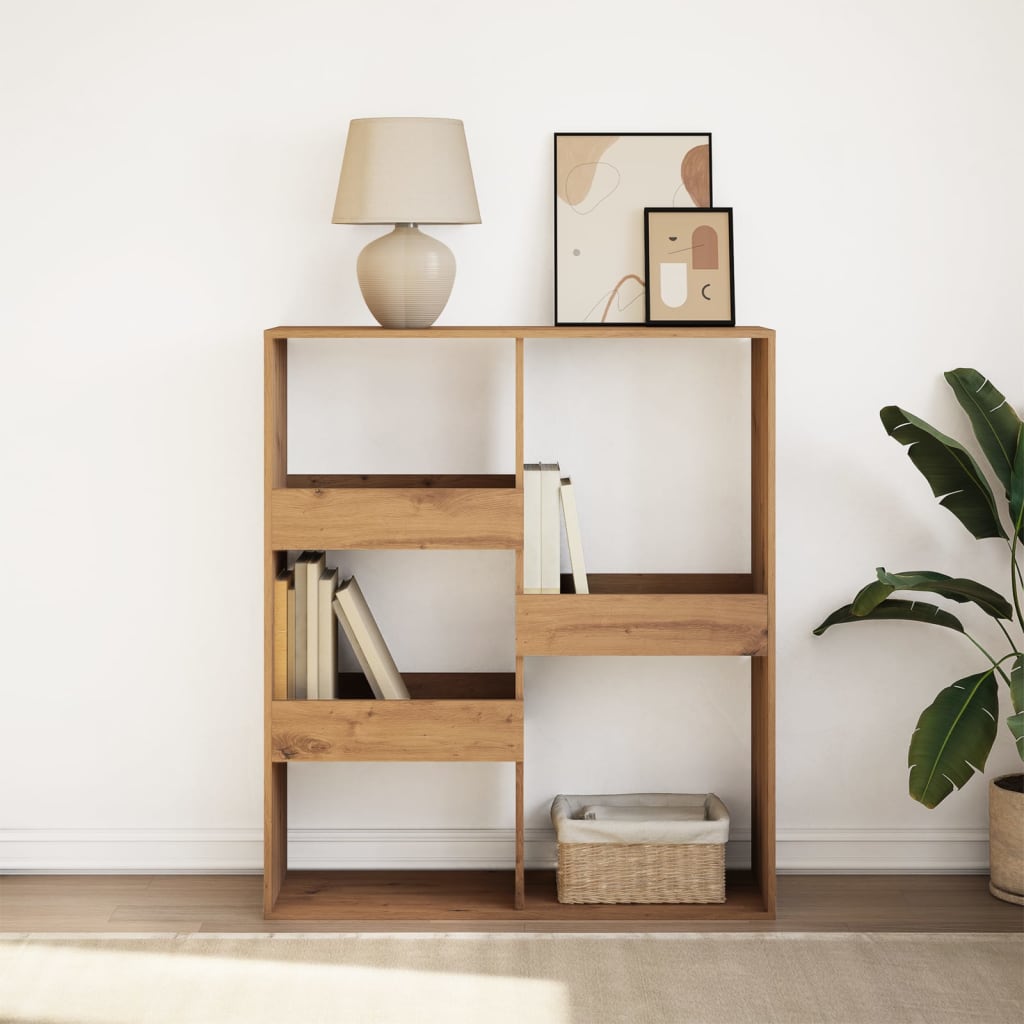 Bibliothèque/Séparateur de pièce chêne artisanal 100x33x115 cm - XIOS