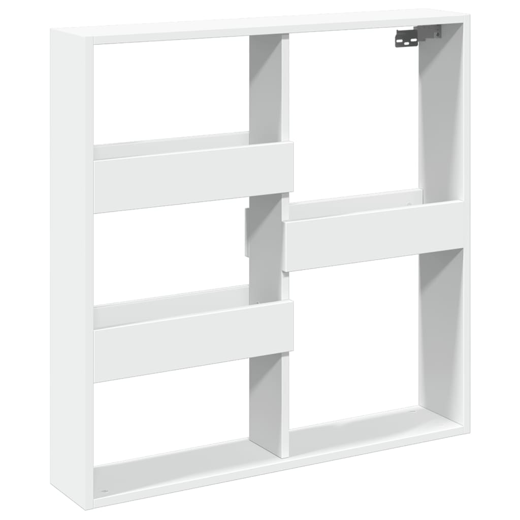 Armoire murale blanc 80x15x80 cm bois d'ingénierie - XIOS