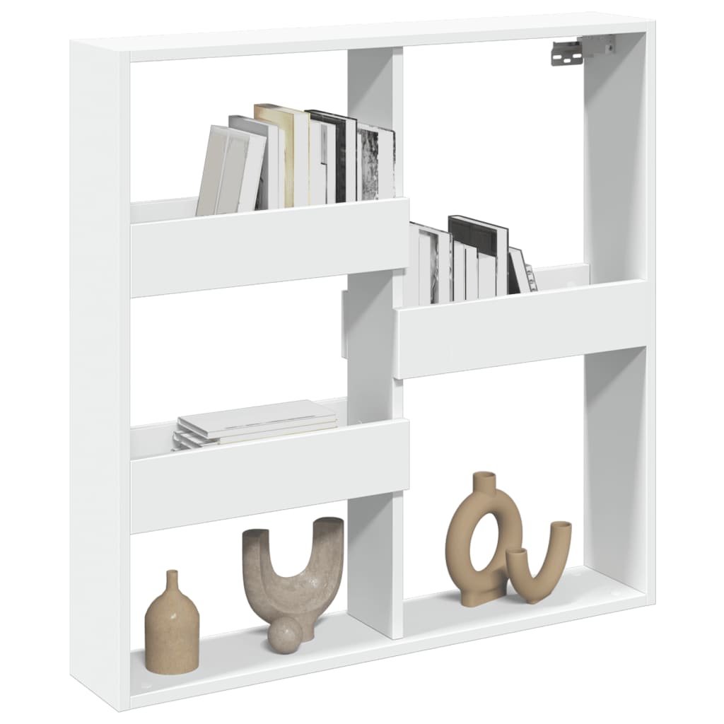 Armoire murale blanc 80x15x80 cm bois d'ingénierie - XIOS