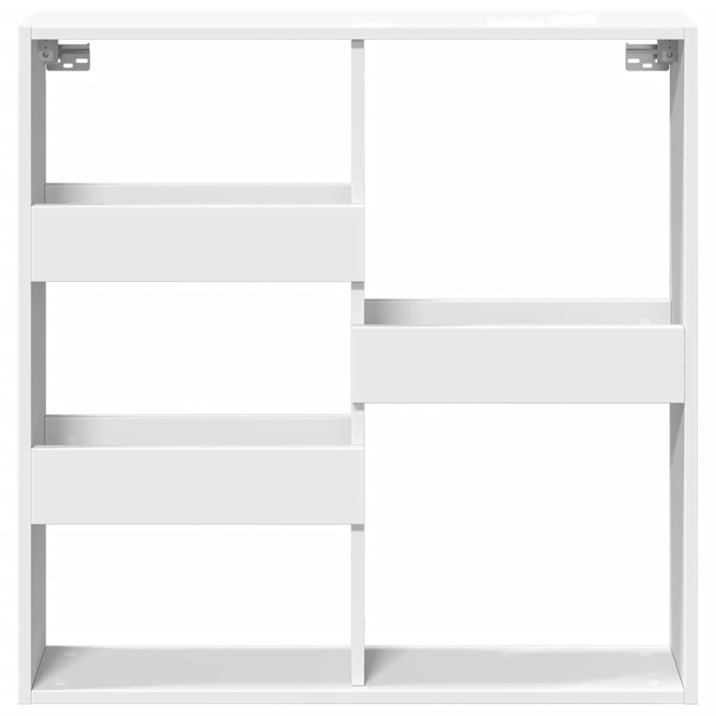 Armoire murale blanc 80x15x80 cm bois d'ingénierie - XIOS