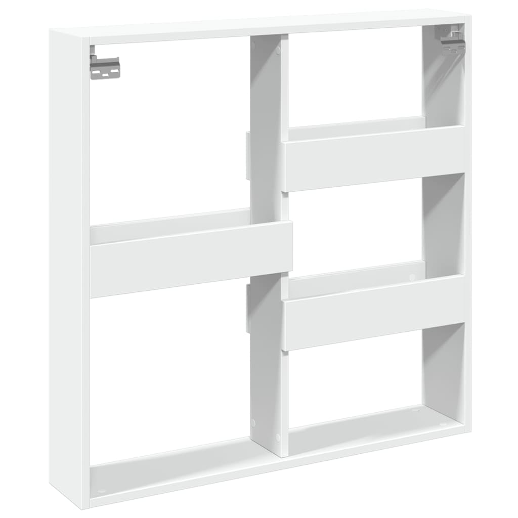 Armoire murale blanc 80x15x80 cm bois d'ingénierie - XIOS