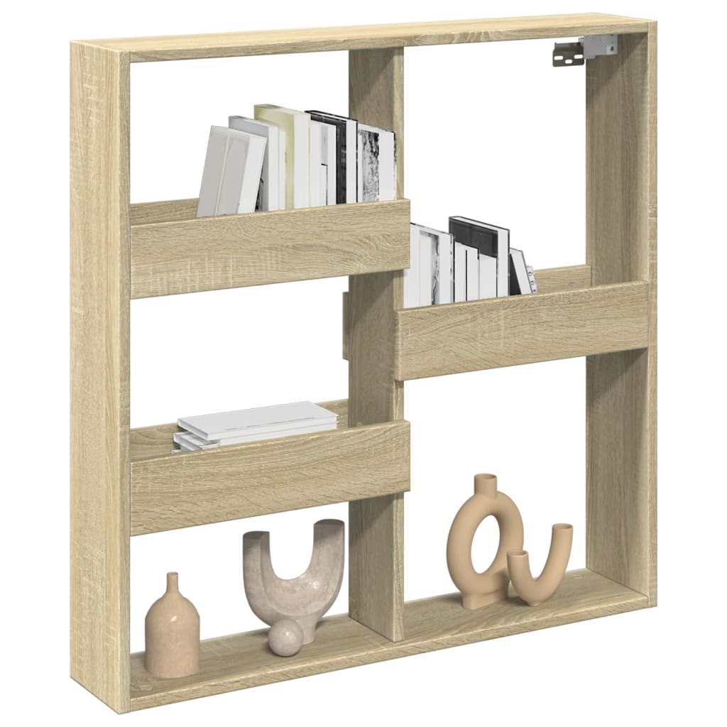 Armoire murale chêne sonoma 80x15x80 cm bois d'ingénierie - XIOS