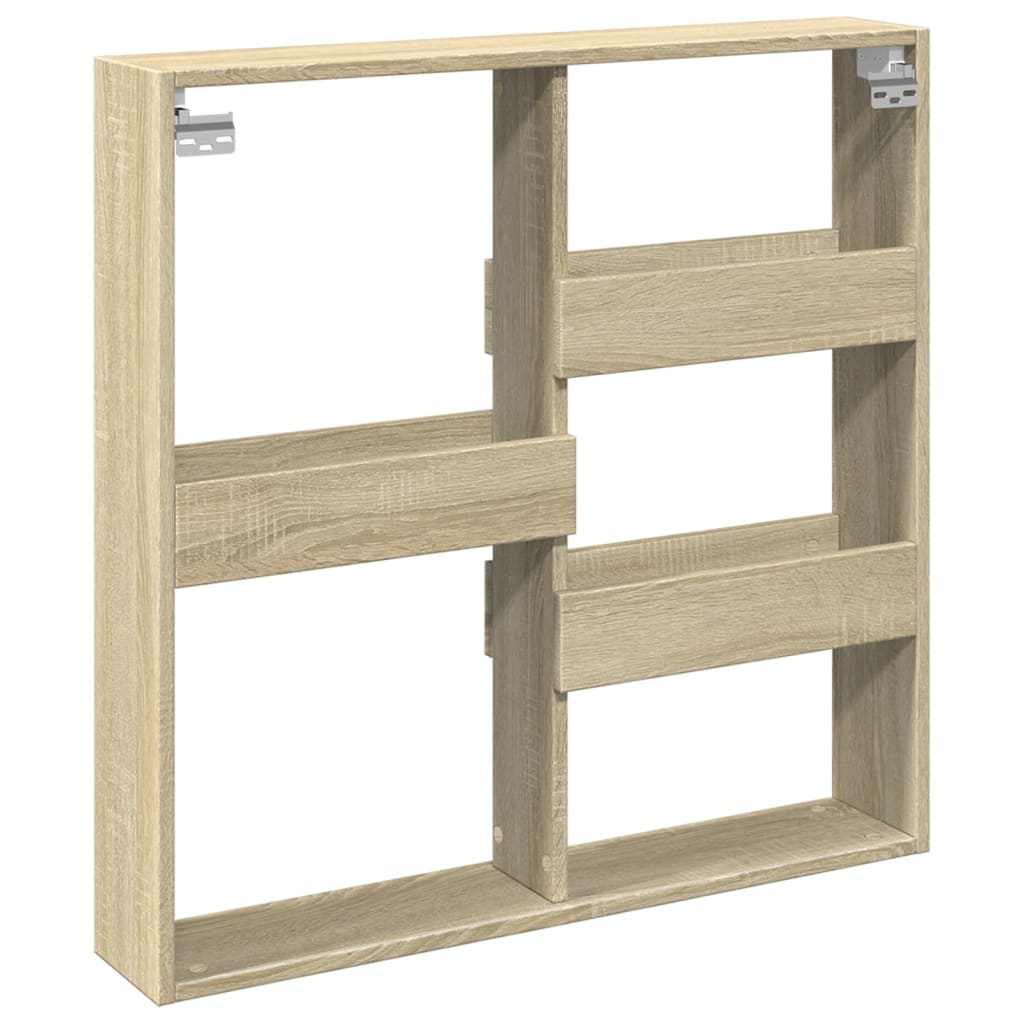 Armoire murale chêne sonoma 80x15x80 cm bois d'ingénierie - XIOS