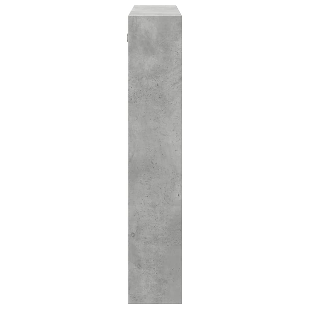 Armoire murale gris béton 80x15x80 cm bois d'ingénierie - XIOS