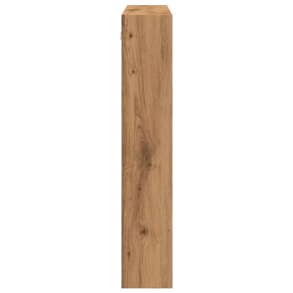 Armoire murale chêne artisanal 80x15x80 cm bois d'ingénierie - XIOS