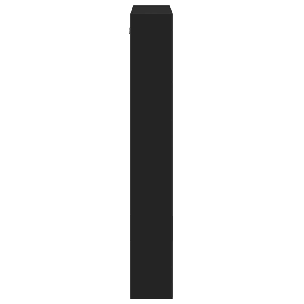 Armoire murale noir 50x15x100 cm bois d'ingénierie - XIOS