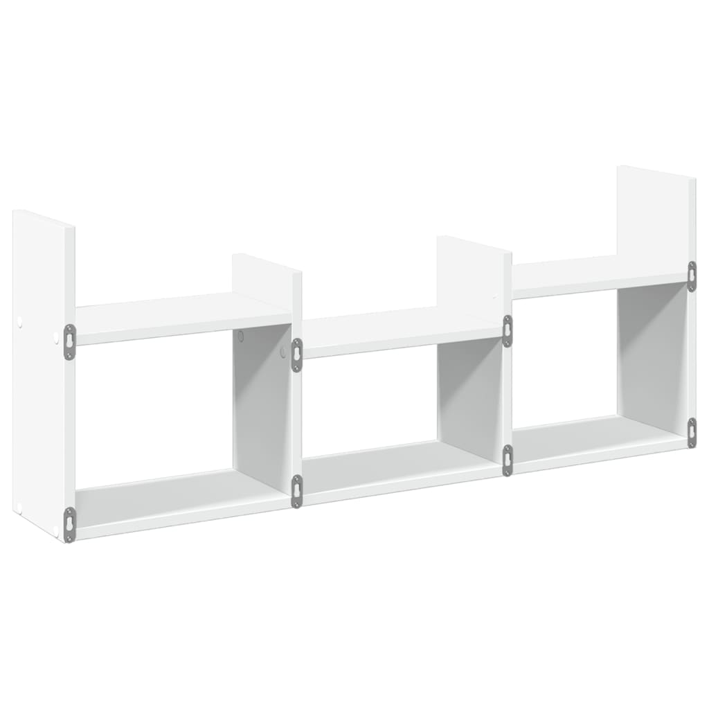 Armoire murale 100x18x40 cm blanc bois d'ingénierie - XIOS
