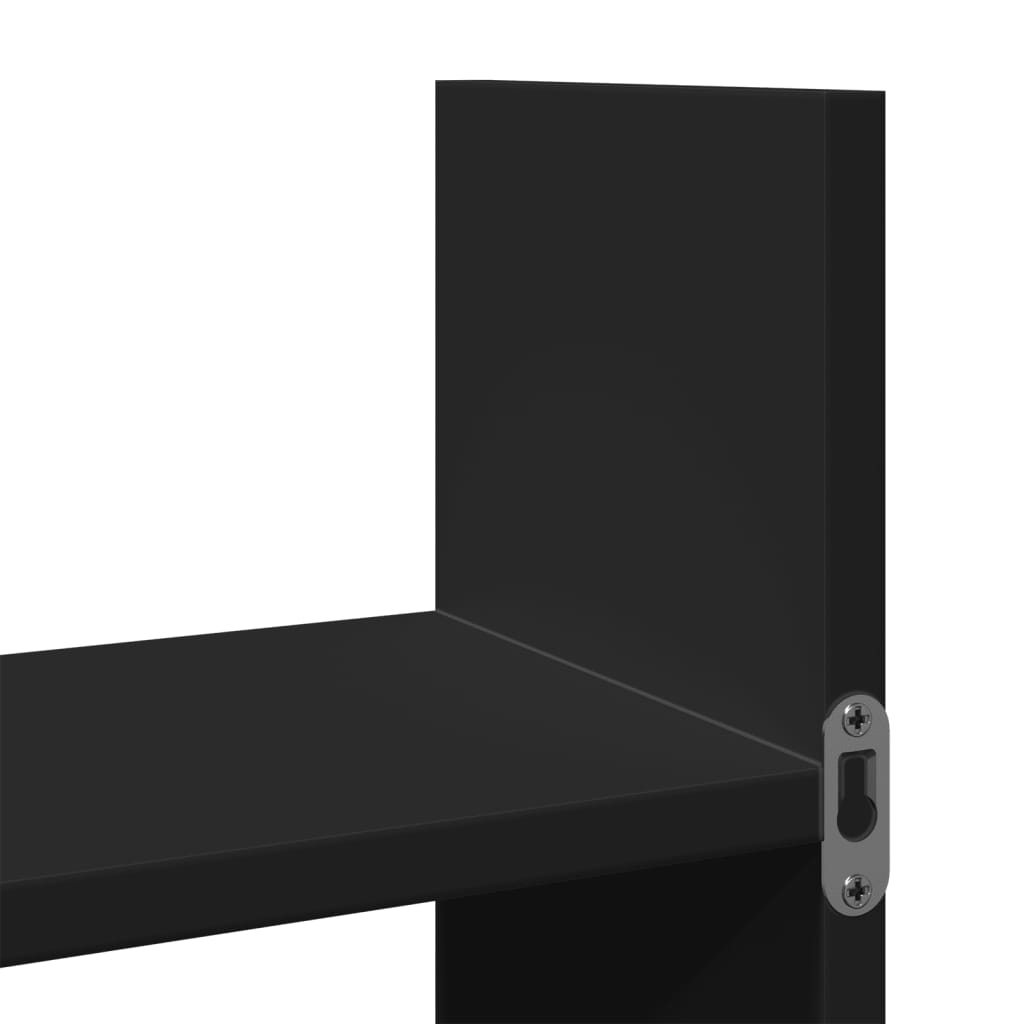 Armoire murale 100x18x40 cm noir bois d'ingénierie - XIOS