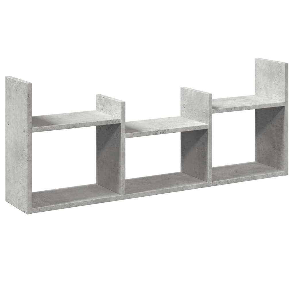 Armoire murale 100x18x40 cm gris béton bois d'ingénierie - XIOS