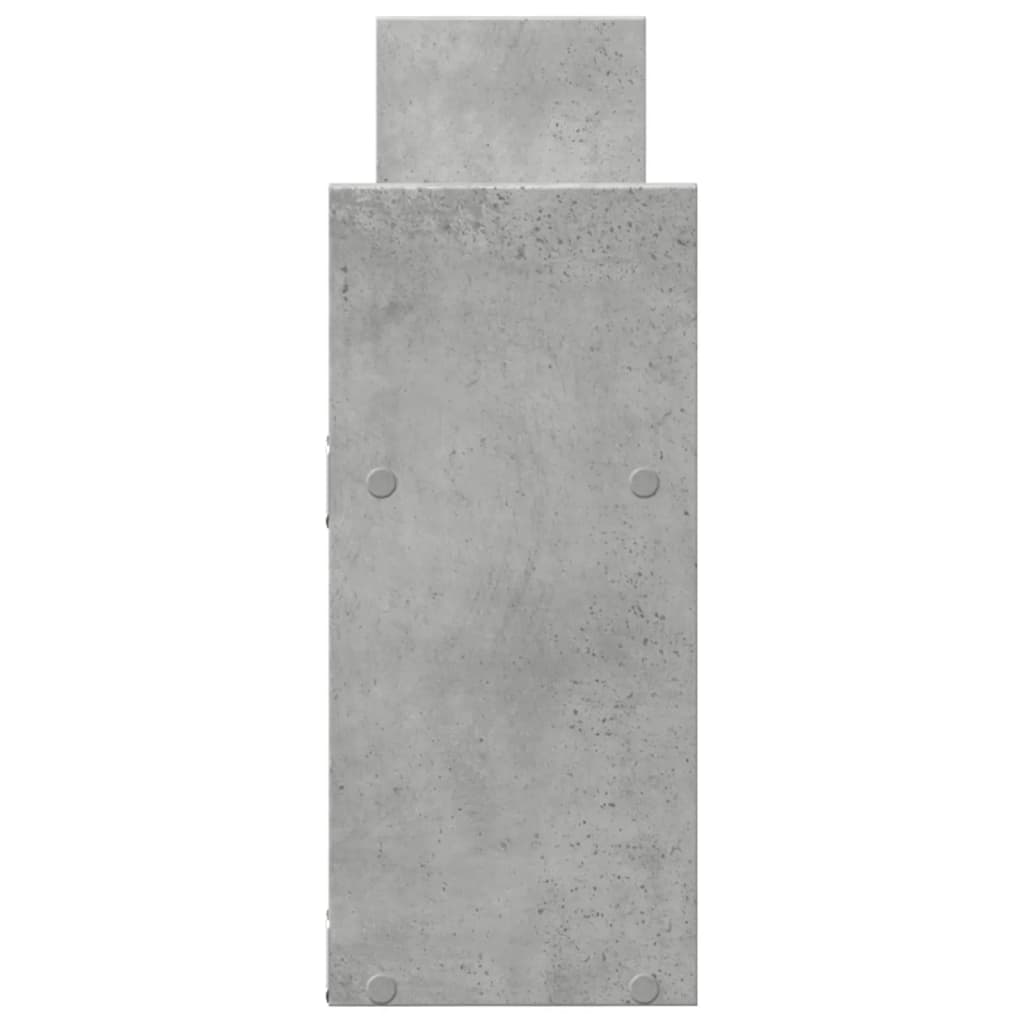 Armoire murale 100x18x40 cm gris béton bois d'ingénierie - XIOS