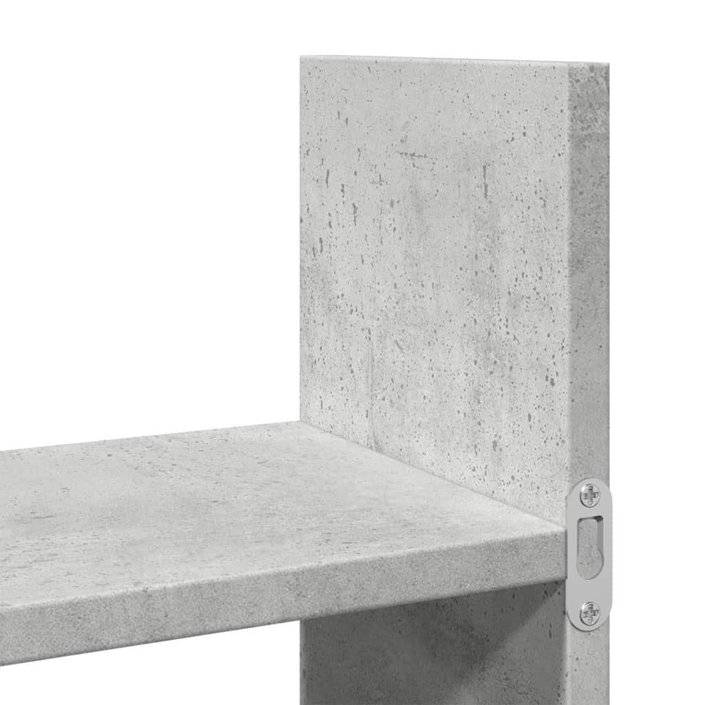 Armoire murale 100x18x40 cm gris béton bois d'ingénierie - XIOS