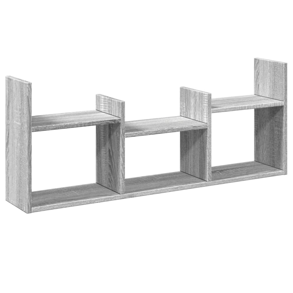 Armoire murale 100x18x40 cm sonoma gris bois d'ingénierie - XIOS
