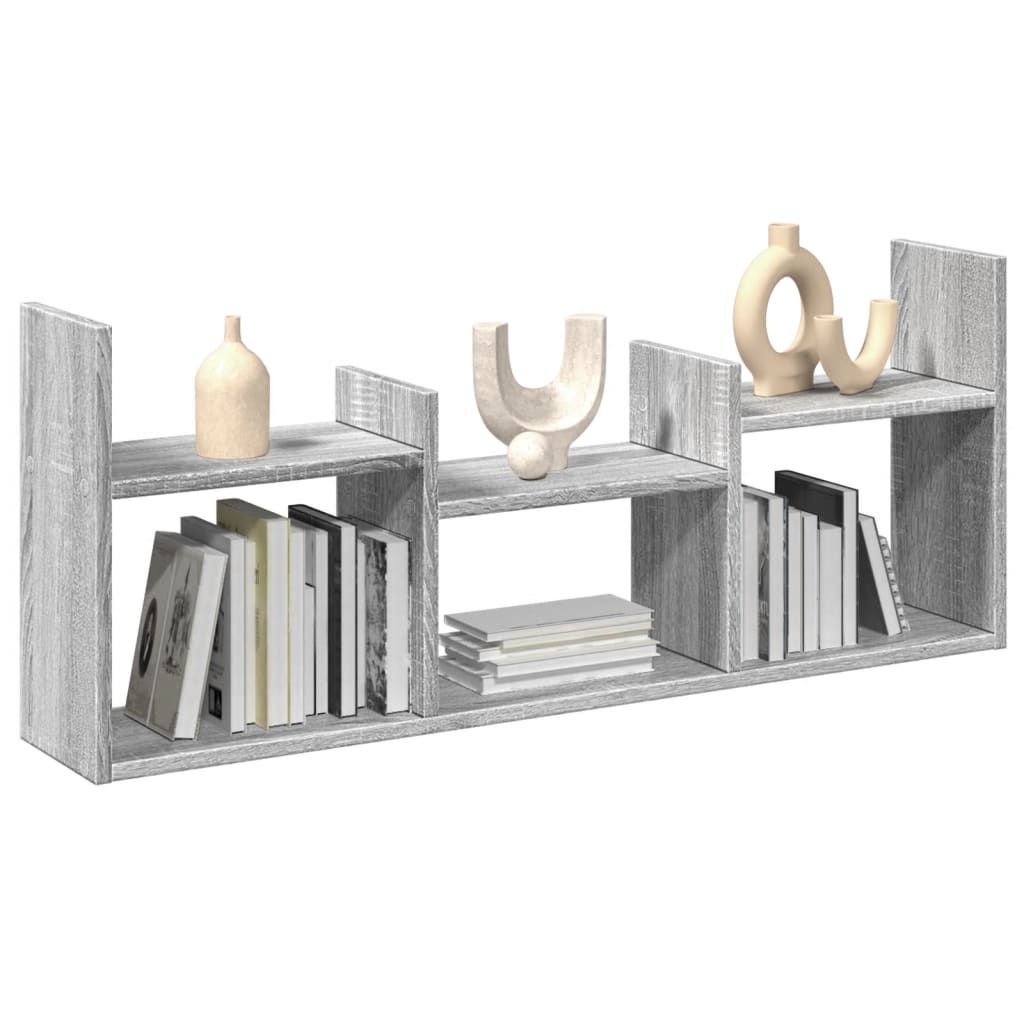Armoire murale 100x18x40 cm sonoma gris bois d'ingénierie - XIOS