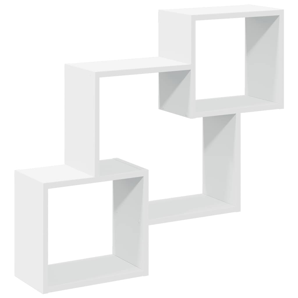Armoire murale 78x18x71 cm blanc bois d'ingénierie