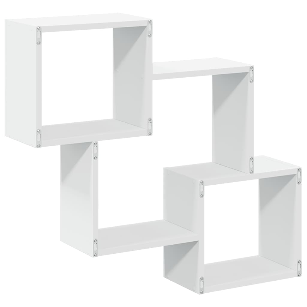 Armoire murale 78x18x71 cm blanc bois d'ingénierie