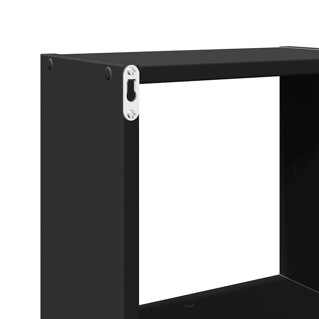 Armoire murale 78x18x71 cm noir bois d'ingénierie - XIOS