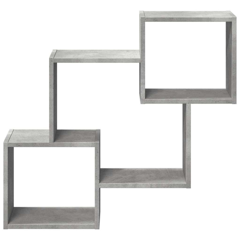 Armoire murale 78x18x71 cm gris béton bois d'ingénierie - XIOS