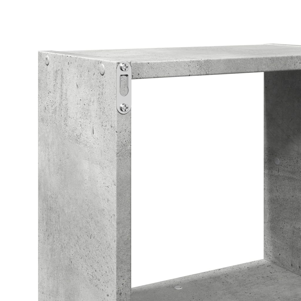 Armoire murale 78x18x71 cm gris béton bois d'ingénierie - XIOS