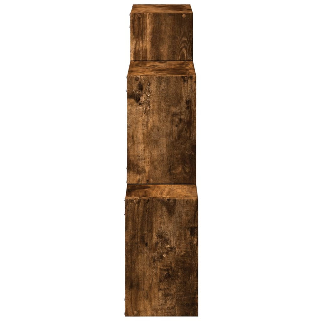 Armoire murale 78x18x71 cm chêne fumé d'ingénierie - XIOS