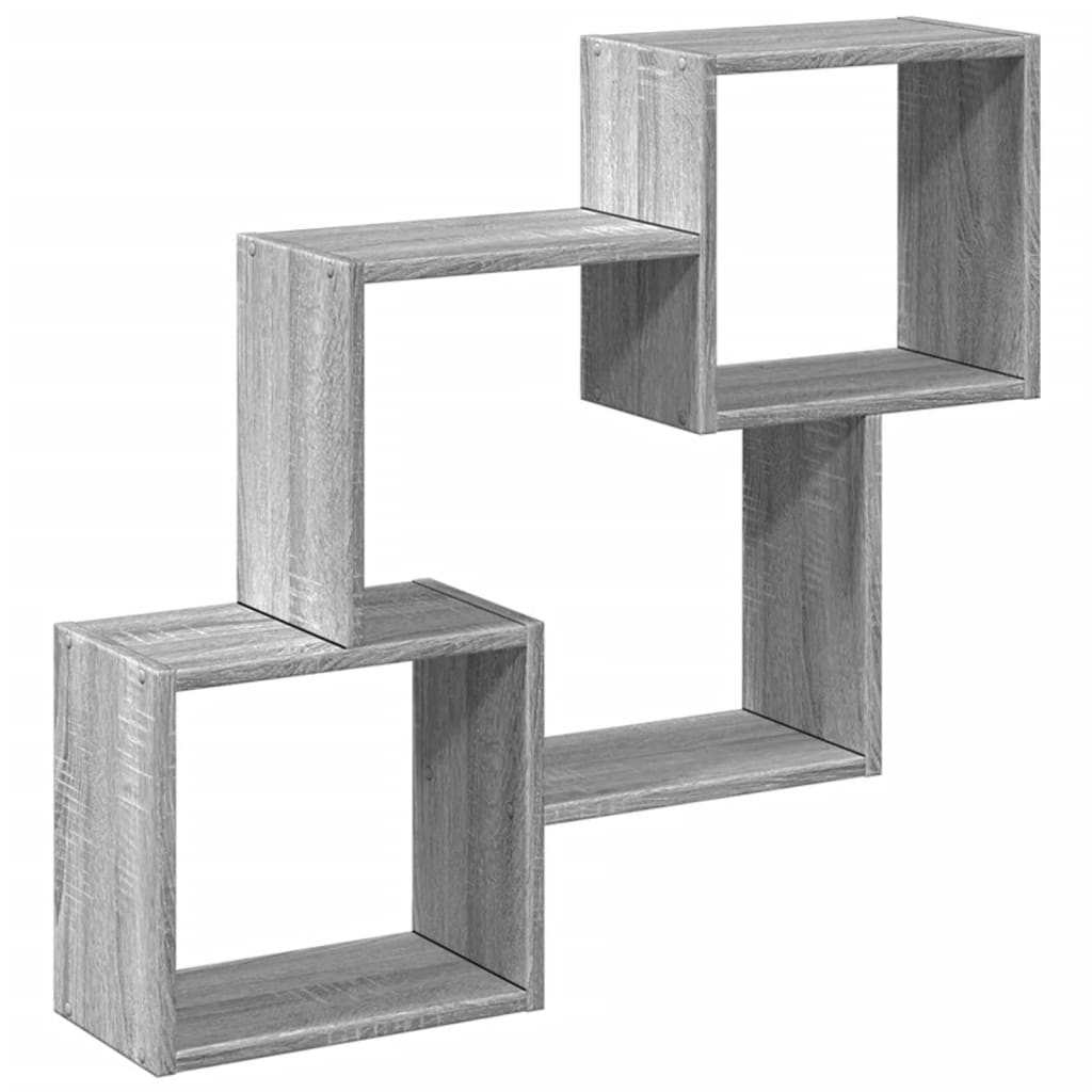 Armoire murale 78x18x71 cm sonoma gris bois d'ingénierie