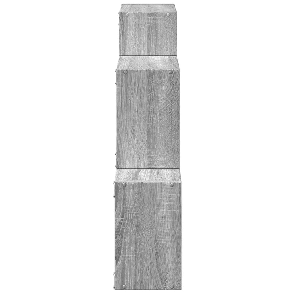 Armoire murale 78x18x71 cm sonoma gris bois d'ingénierie