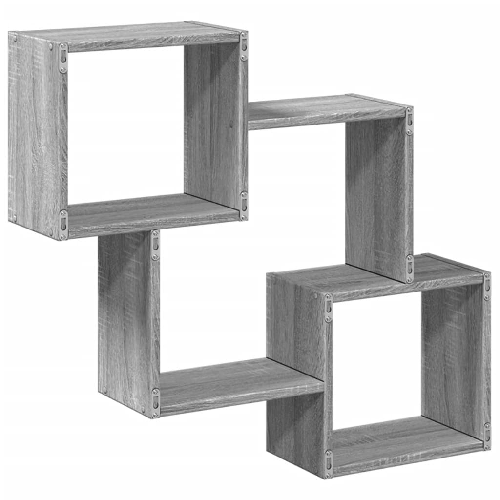 Armoire murale 78x18x71 cm sonoma gris bois d'ingénierie