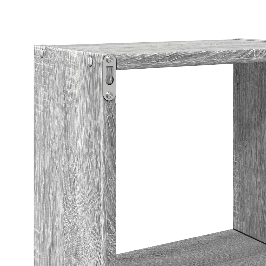 Armoire murale 78x18x71 cm sonoma gris bois d'ingénierie