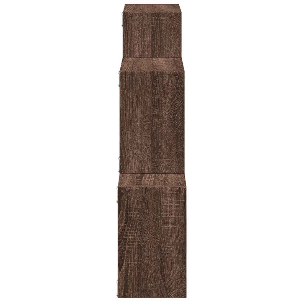 Armoire murale 78x18x71 cm chêne marron d'ingénierie