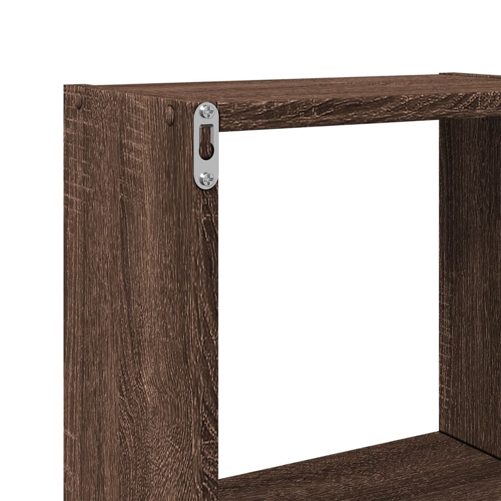 Armoire murale 78x18x71 cm chêne marron d'ingénierie