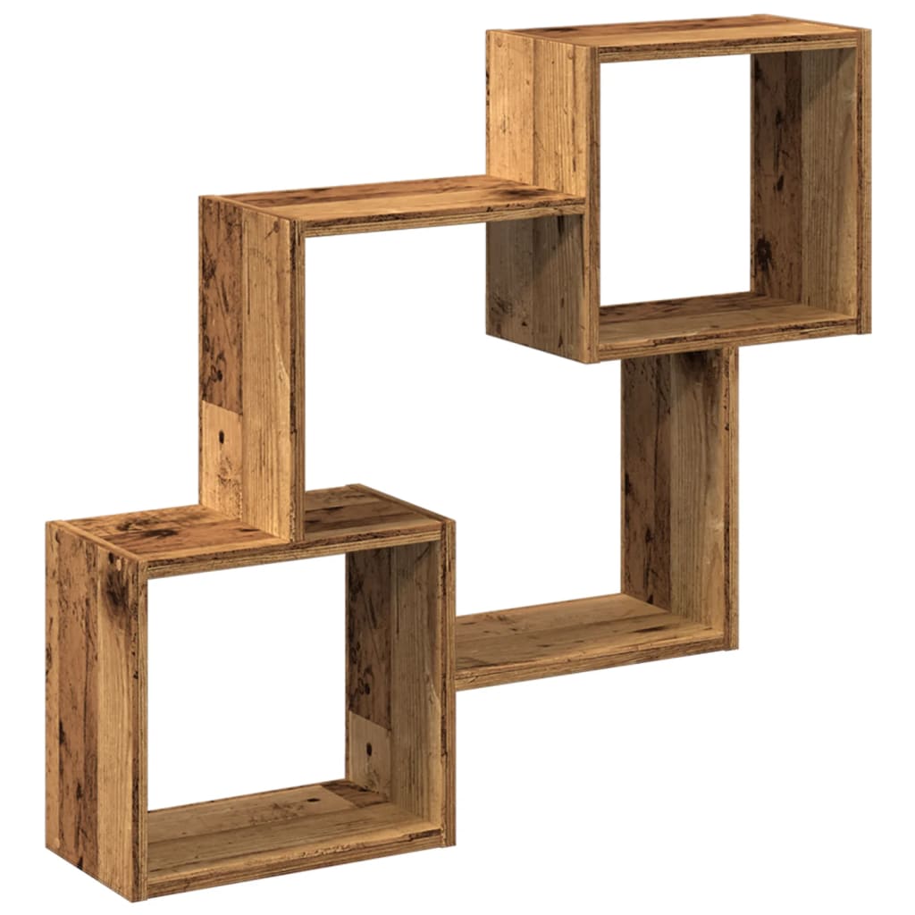 Armoire murale 78x18x71 cm vieux bois bois d'ingénierie - XIOS