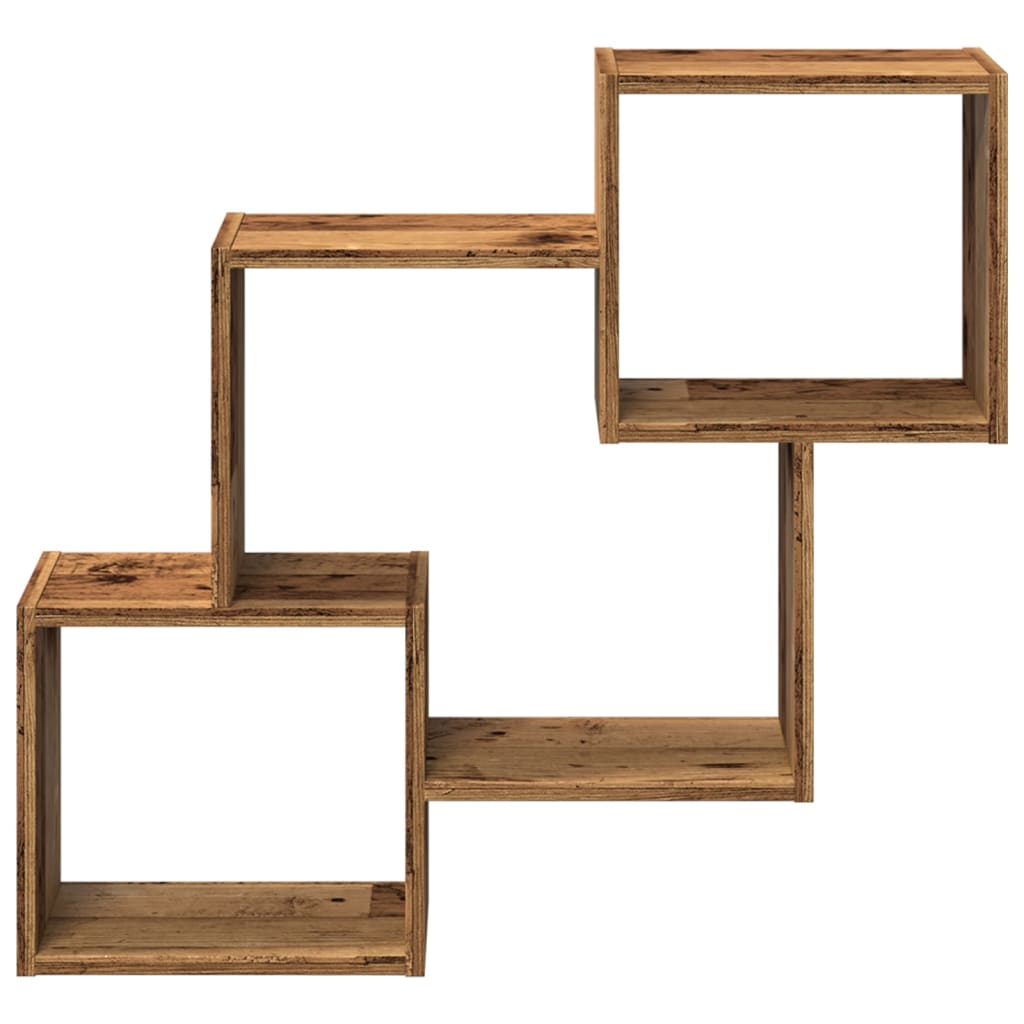 Armoire murale 78x18x71 cm vieux bois bois d'ingénierie - XIOS