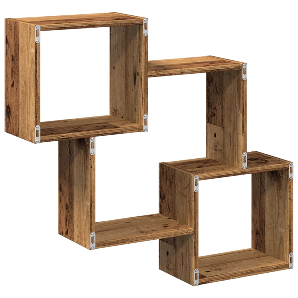 Armoire murale 78x18x71 cm vieux bois bois d'ingénierie - XIOS