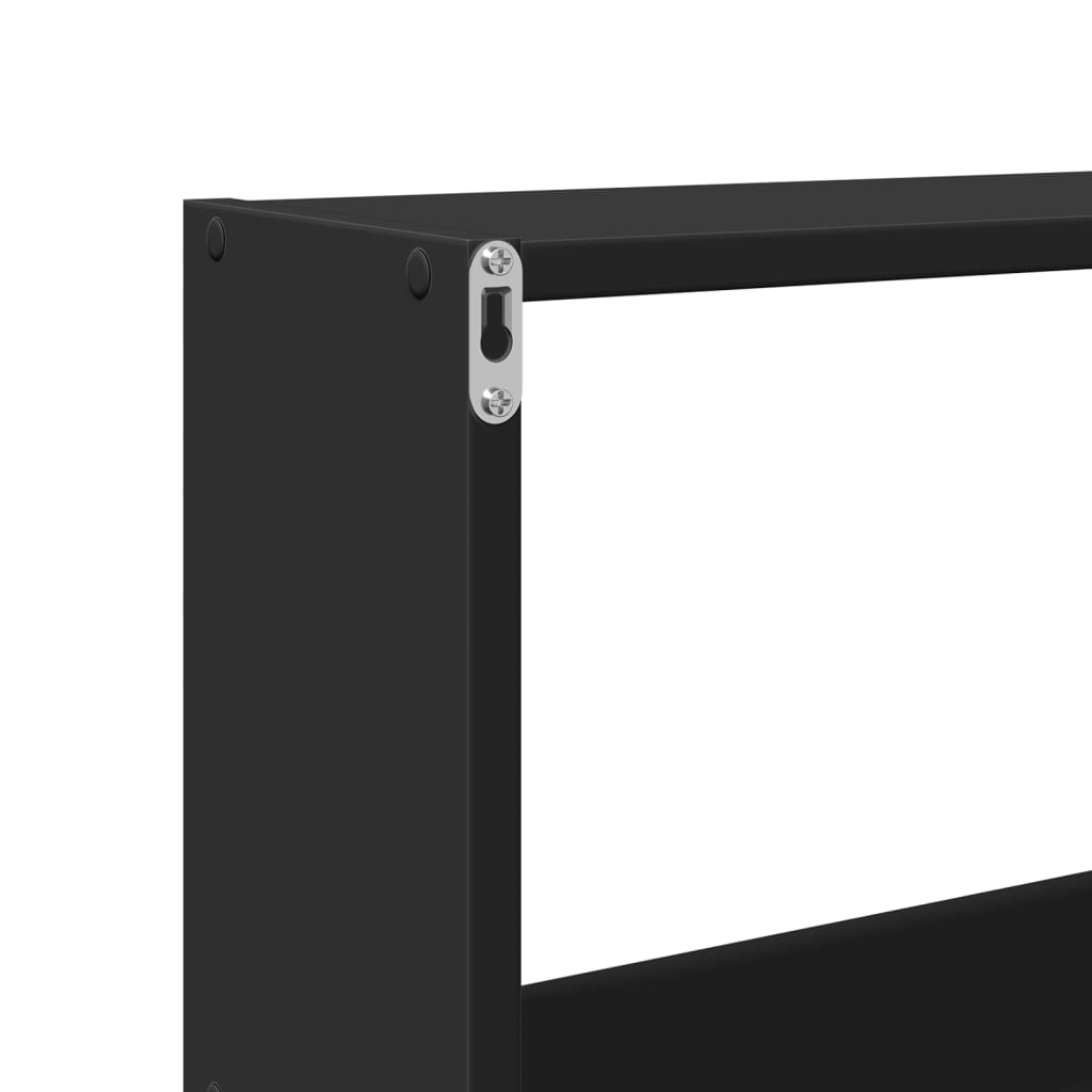 Armoire murale 158x18x53 cm noir bois d'ingénierie - XIOS