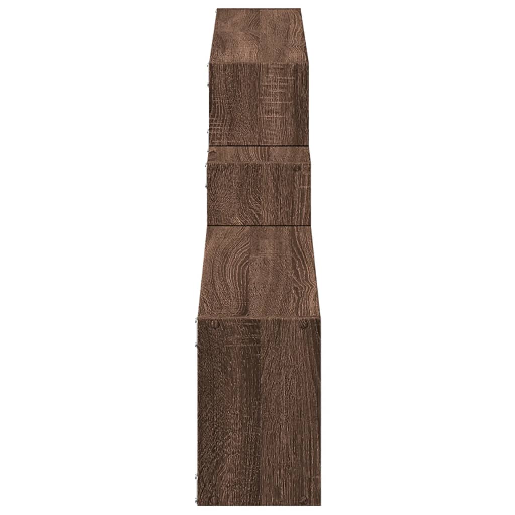 Armoire murale 158x18x53 cm chêne marron bois d'ingénierie - XIOS