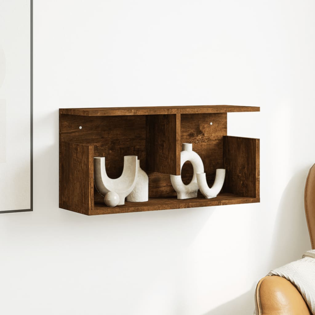 Armoire murale 60x20x30 cm chêne fumé bois d'ingénierie - XIOS