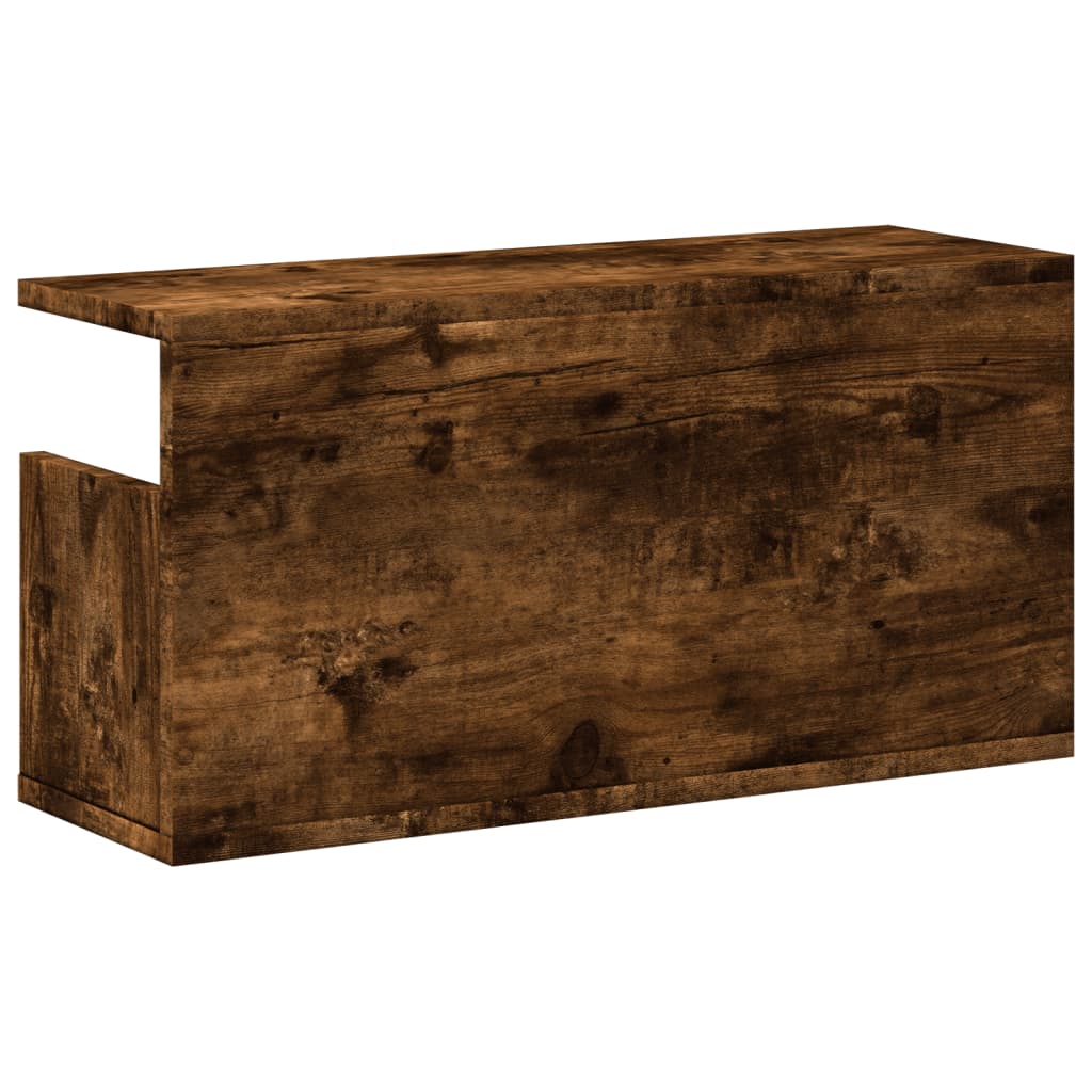 Armoire murale 60x20x30 cm chêne fumé bois d'ingénierie - XIOS