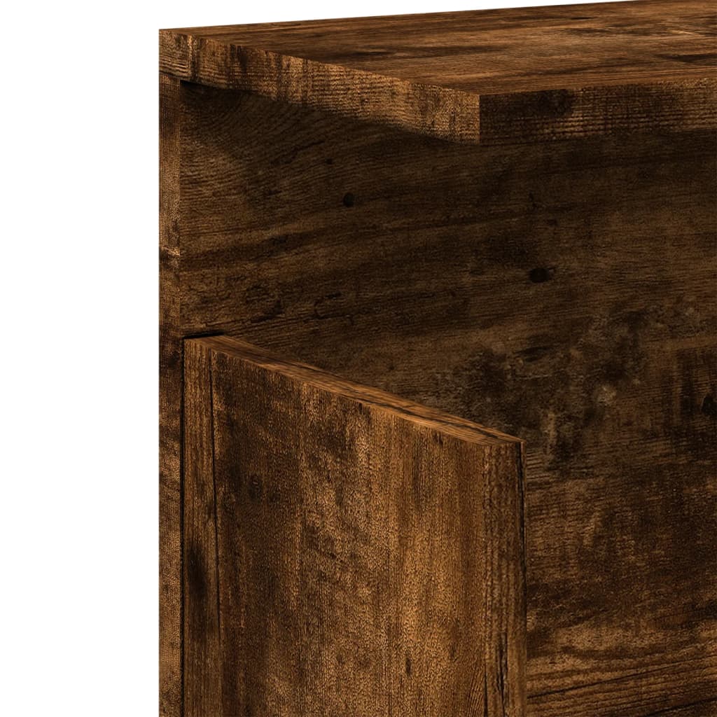 Armoire murale 60x20x30 cm chêne fumé bois d'ingénierie - XIOS