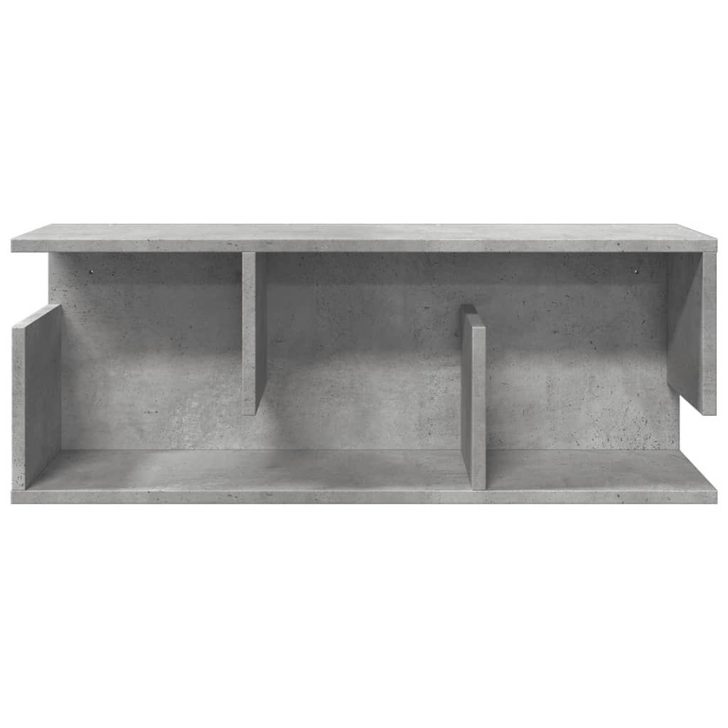 Armoire murale 80x20x30 cm gris béton bois d'ingénierie