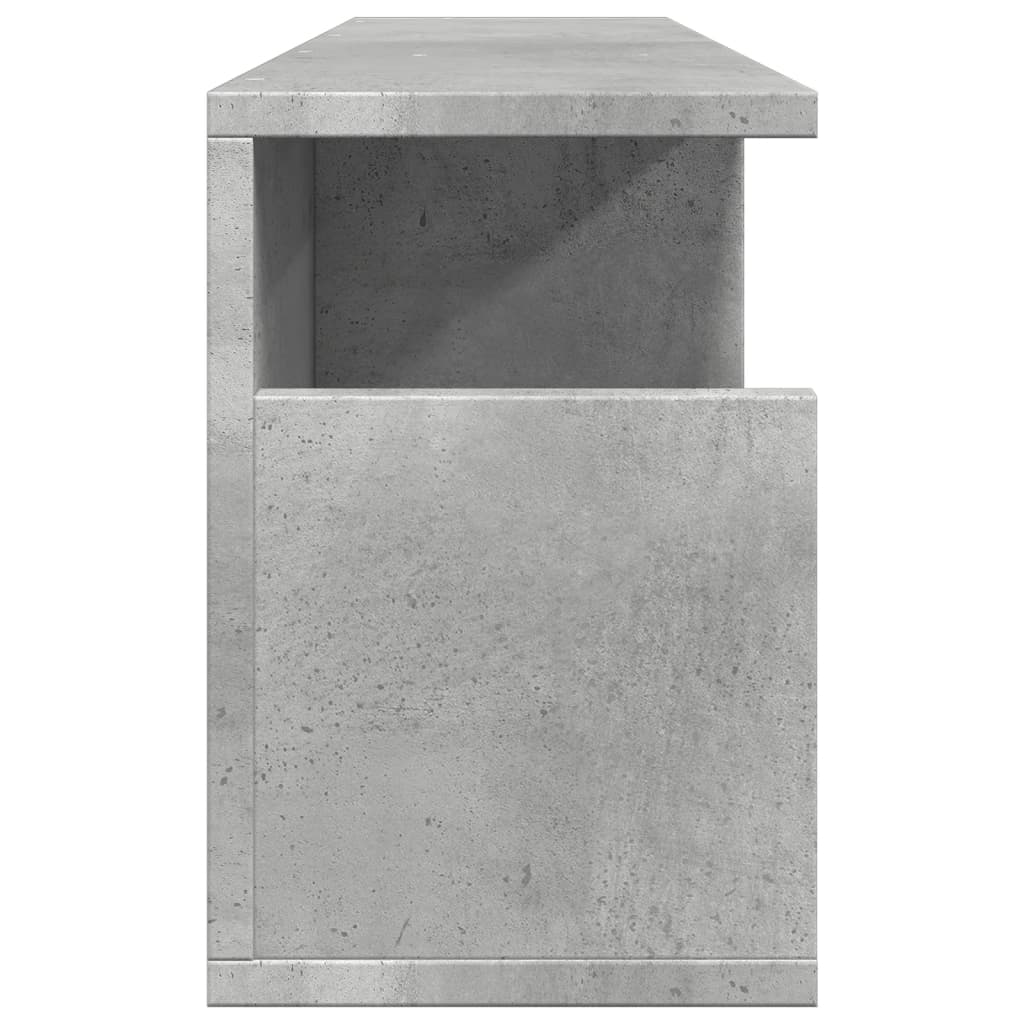 Armoire murale 80x20x30 cm gris béton bois d'ingénierie