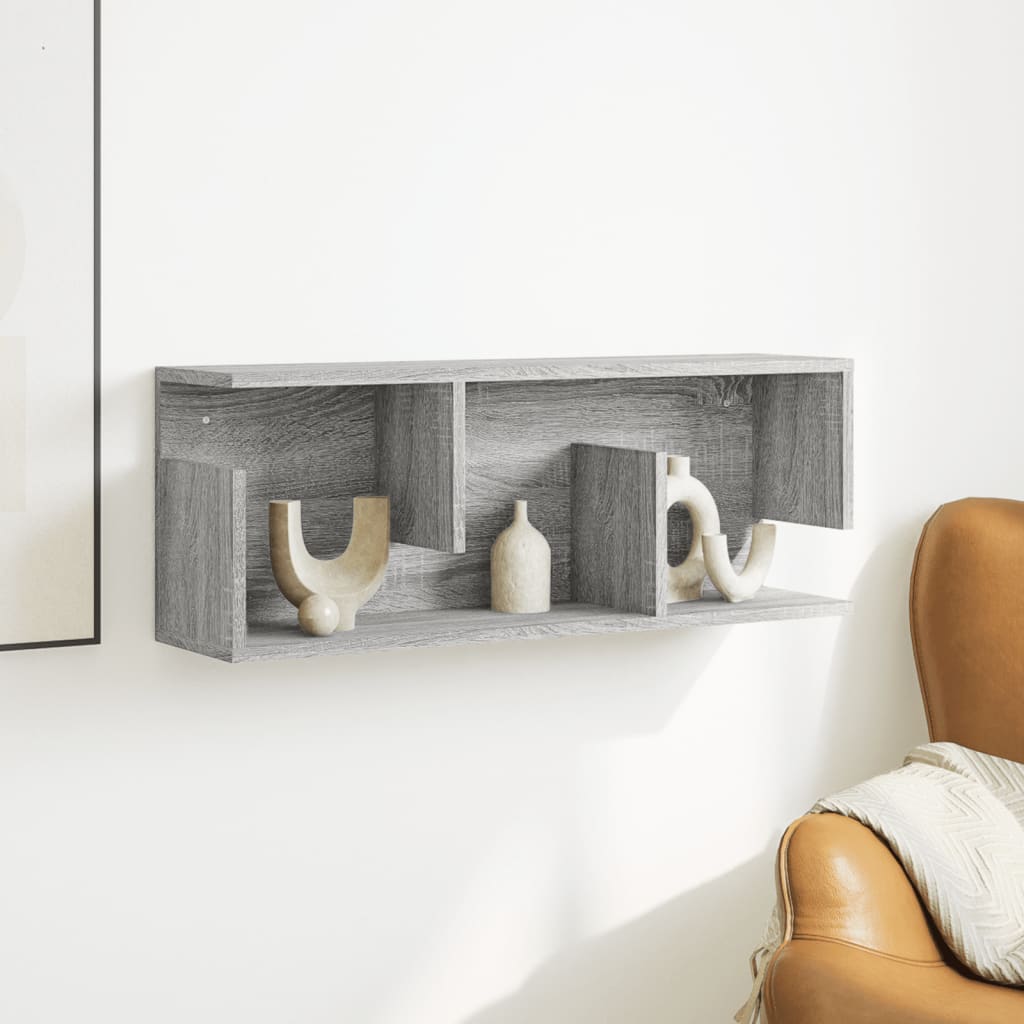 Armoire murale 80x20x30 cm sonoma gris bois d'ingénierie - XIOS