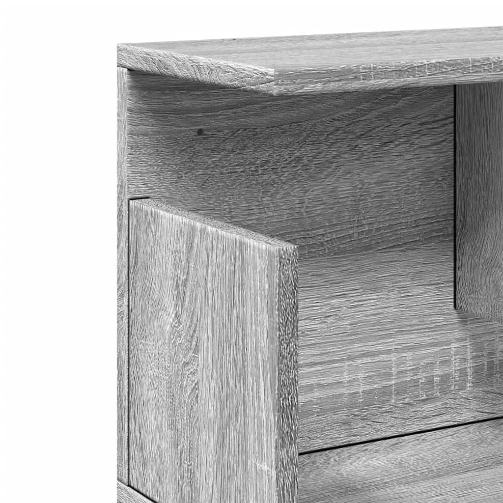 Armoire murale 80x20x30 cm sonoma gris bois d'ingénierie - XIOS