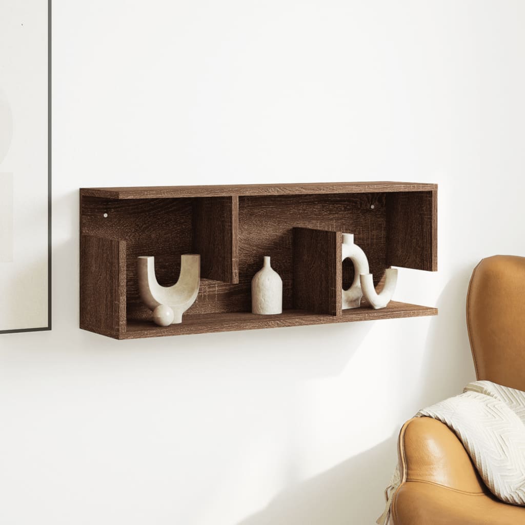Armoire murale 80x20x30 cm chêne marron bois d'ingénierie