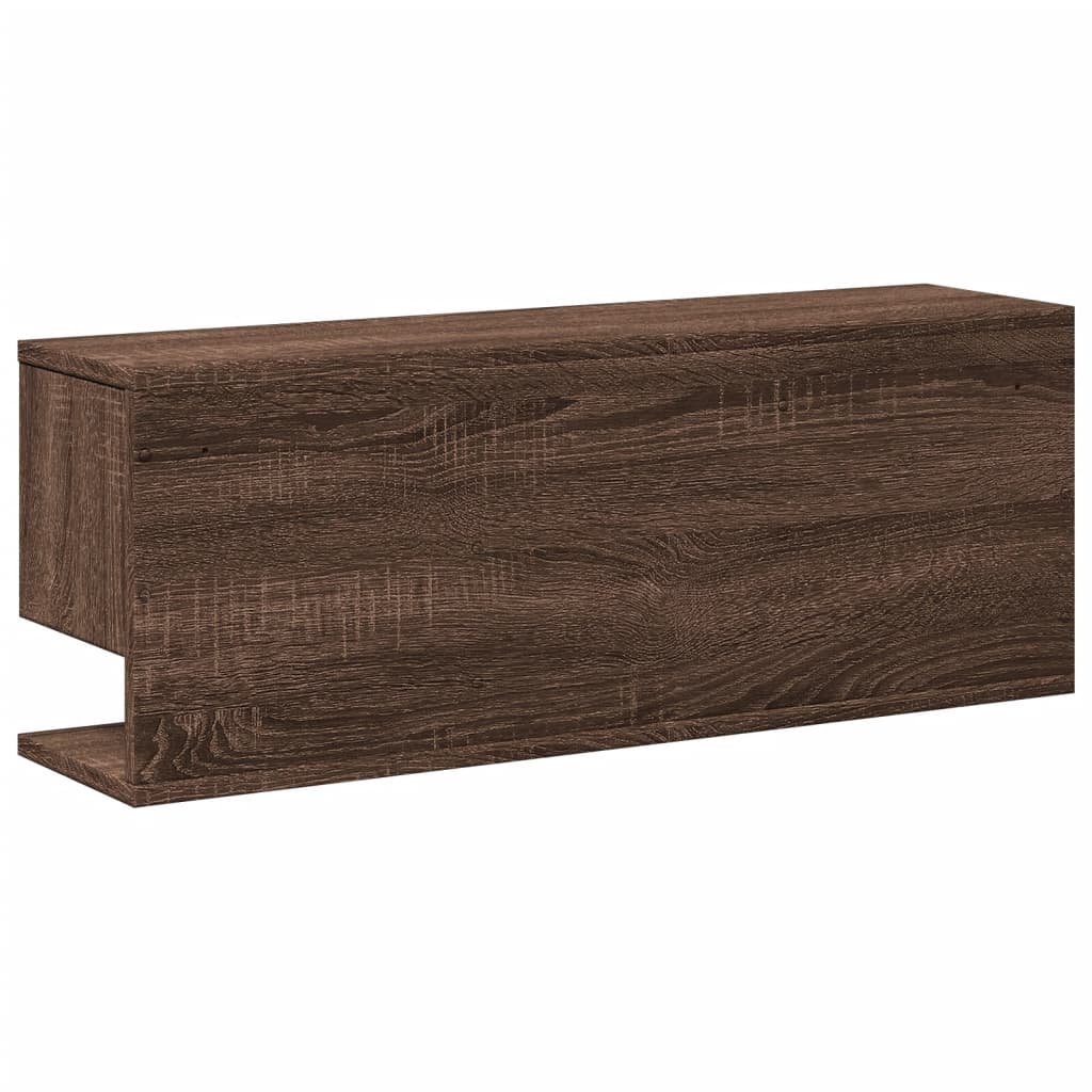 Armoire murale 80x20x30 cm chêne marron bois d'ingénierie