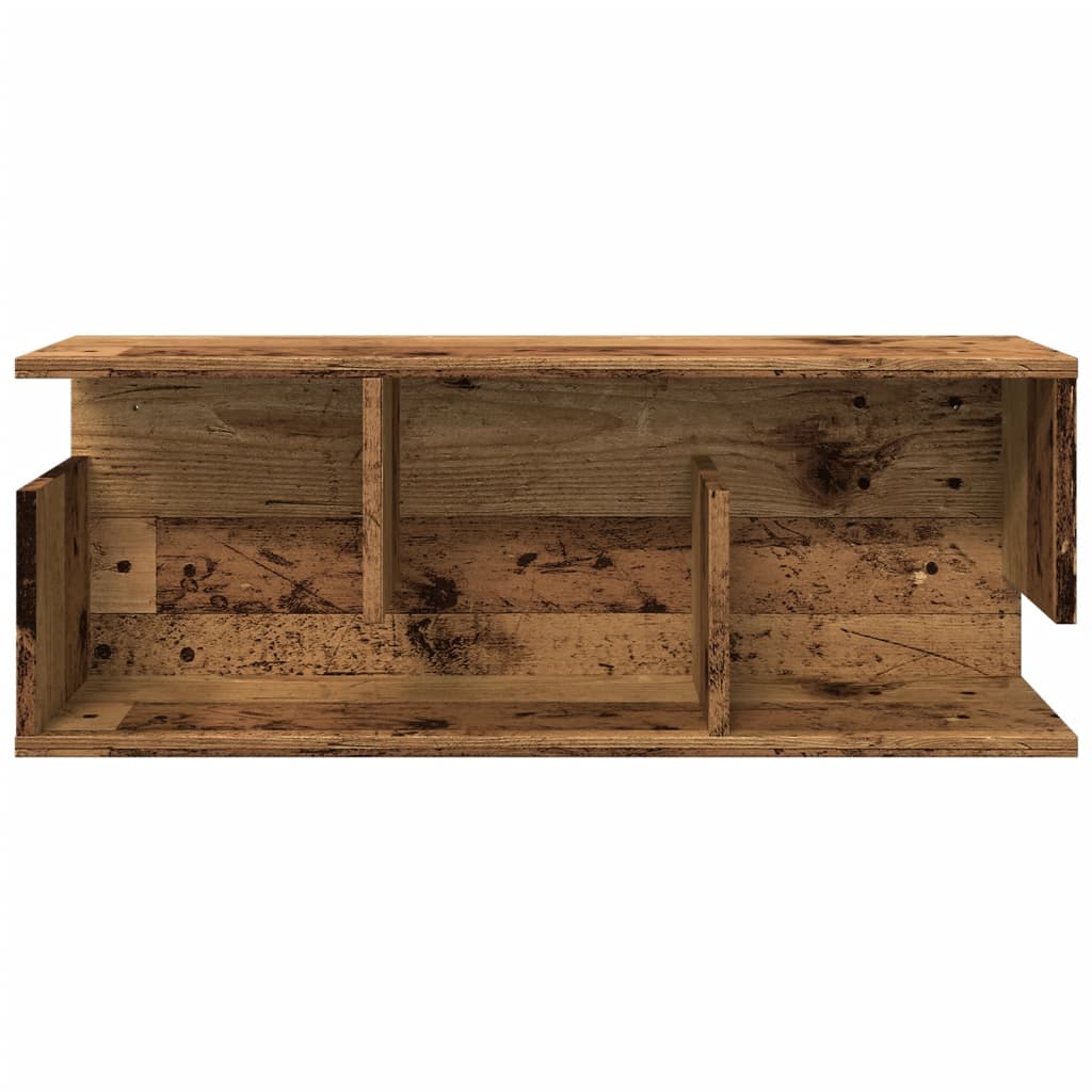 Armoire murale 80x20x30 cm vieux bois bois d'ingénierie - XIOS
