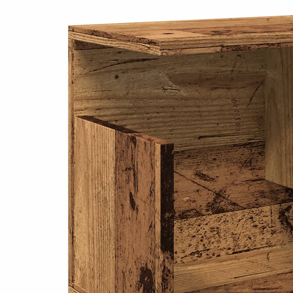 Armoire murale 80x20x30 cm vieux bois bois d'ingénierie - XIOS