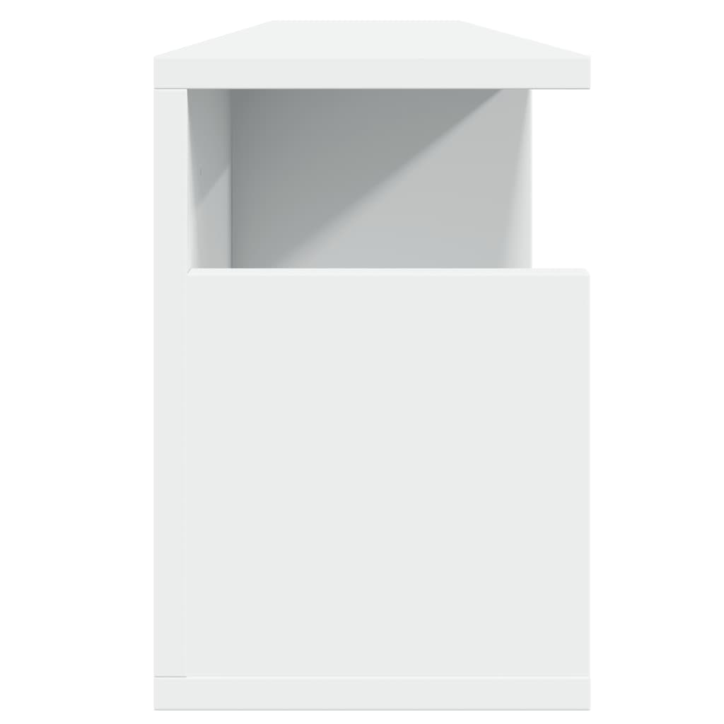 Armoire murale 100x20x30 cm blanc bois d'ingénierie