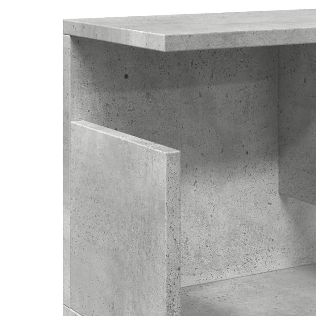 Armoire murale 100x20x30 cm gris béton bois d'ingénierie - XIOS